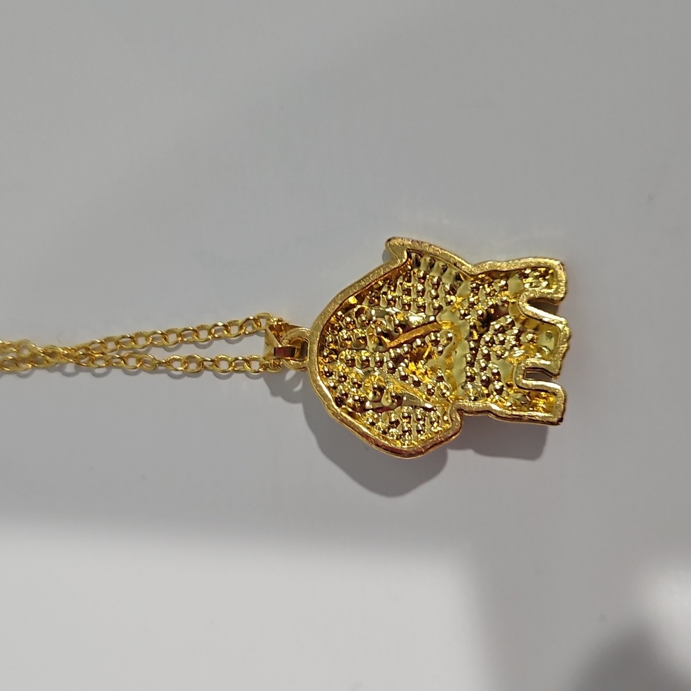 NWOT Beagle Rhinestone Gold Necklace - Picture 4 of 5